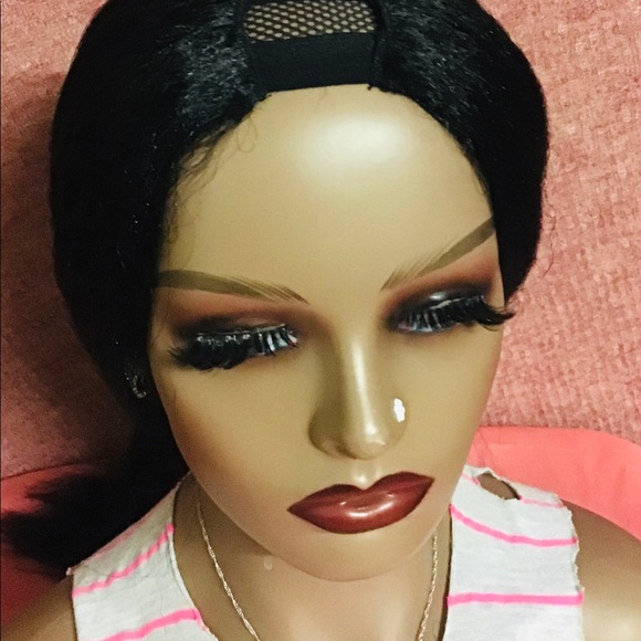 Beautiful Upart Wig Kinky Straight Wig Natural Color  synthetic Hair 22-inch - Picture 6 of 9